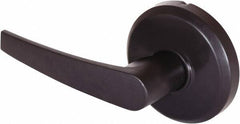 Stanley - Grade 2 Dummy Lever Lockset - 2-3/4" Back Set, Keyless Cylinder, Brass Alloy, Oil Rubbed Bronze Finish - USA Tool & Supply