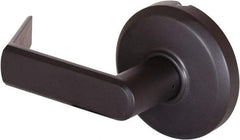 Stanley - Grade 2 Dummy Lever Lockset - 2-3/4" Back Set, Keyless Cylinder, Brass Alloy, Oil Rubbed Bronze Finish - USA Tool & Supply