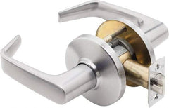 Best - Grade 1 Entrance Lever Lockset - 2-3/4" Back Set, Key In Lever Cylinder, Brass Alloy, Satin Chrome Finish - USA Tool & Supply