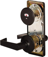 Stanley - Grade 2 Passage Lever Lockset - 2-3/4" Back Set, Keyless Cylinder, Brass Alloy, Oil Rubbed Bronze Finish - USA Tool & Supply