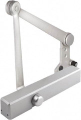 Stanley - 12-1/4" Closer Body Length, Multi-Size Closer Manual Damper - Painted Aluminum Finish, Reversible - USA Tool & Supply