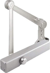 Stanley - 12-1/4" Closer Body Length, Multi-Size Closer Manual Damper - Painted Aluminum Finish, Reversible - USA Tool & Supply