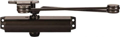 Stanley - 9-3/4" Closer Body Length, Multi-Size Closer Manual Damper - Painted Aluminum Finish, Reversible - USA Tool & Supply