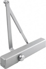 Stanley - Multisized Power Operated Damper - Multimount, Reversible Hand, Painted Aluminum Finish - USA Tool & Supply