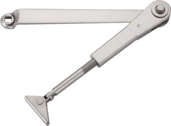 Stanley - Multisized Power Operated Damper - Multimount, Reversible Hand, Painted Aluminum Finish - USA Tool & Supply