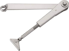 Stanley - Multisized Power Operated Damper - Multimount, Reversible Hand, Painted Aluminum Finish - USA Tool & Supply