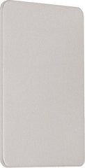 Precision - 15" OAL Nonhanded Flatbar - 32 to 36" Door Width, Satin Stainless Steel Finish, Grade 1, 2100 Series - USA Tool & Supply