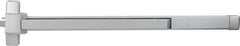 Precision - 36" OAL Nonhanded Fire Rated Flatbar - 32 to 36" Door Width, Painted Aluminum Finish, Grade 1, Stanley Commercial Hardware - USA Tool & Supply
