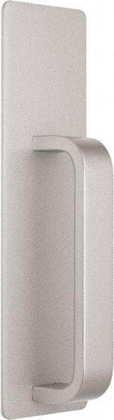 Precision - 10" OAL Right Hand Reverse Unrated Flatbar - 32 to 36" Door Width, Painted Aluminum Finish, Grade 1, Reliant Series - USA Tool & Supply