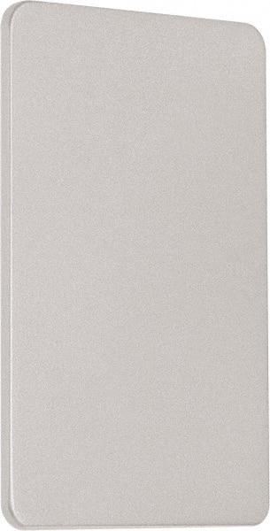 Precision - 4" OAL Nonhanded Flatbar - 32 to 36" Door Width, Painted Aluminum Finish, Grade 1, Reliant Series - USA Tool & Supply