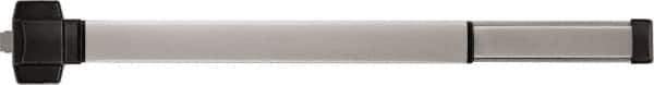 Precision - 48" OAL Right Hand Reverse Fire Rated Flatbar - 32 to 36" Door Width, Painted Aluminum Finish, Grade 1, Reliant Series - USA Tool & Supply