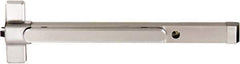 Precision - 36" OAL Nonhanded Flatbar - 32 to 36" Door Width, Painted Aluminum Finish, Grade 1, Stanley Commercial Hardware - USA Tool & Supply