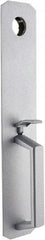Precision - 10" OAL Nonhanded Flatbar - 32 to 36" Door Width, Satin Chrome Finish, Grade 1, Stanley Commercial Hardware - USA Tool & Supply