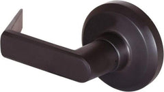 Stanley - Grade 1 Dummy Lever Lockset - 2-3/4" Back Set, Keyless Cylinder, Brass Alloy, Oil Rubbed Bronze Finish - USA Tool & Supply