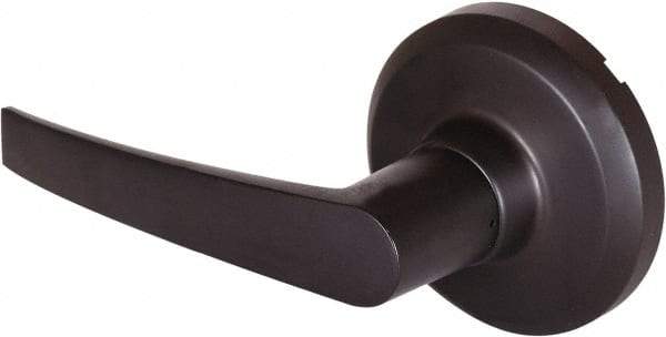 Stanley - Grade 1 Dummy Lever Lockset - 2-3/4" Back Set, Keyless Cylinder, Brass Alloy, Oil Rubbed Bronze Finish - USA Tool & Supply