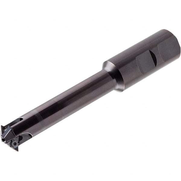 Iscar - 30 Inserts, 80mm Cut Diam, 32mm Arbor Diam, 69mm Max Depth of Cut, Indexable Square-Shoulder Face Mill - 85mm High, XNMU 1306 Insert Compatibility, Through Coolant, Series HeliSlot - USA Tool & Supply