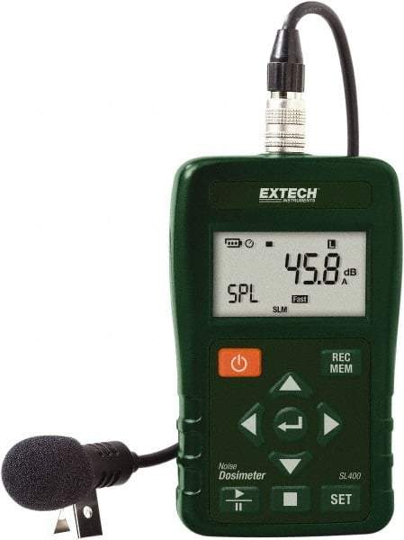 Extech - Sound Meters Type: Noise Dosimeter Frequency Weighting: A, C & Z - USA Tool & Supply