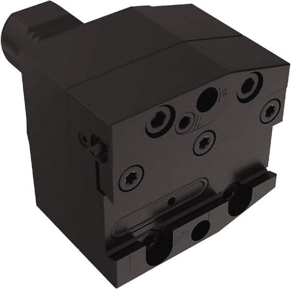 Seco - Tool Block Style 150.10-JETI, 20mm Blade Height, 96mm OAL, 66mm OAH, Indexable Cutoff Blade Tool Block - 30mm Shank Width, Through Coolant - USA Tool & Supply