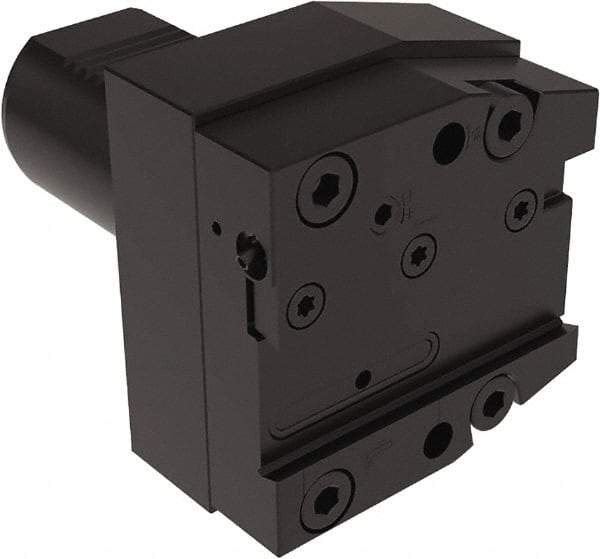Seco - Tool Block Style 150.10-JETI, 25mm Blade Height, 96mm OAL, 90mm OAH, Indexable Cutoff Blade Tool Block - 50mm Shank Width, Through Coolant - USA Tool & Supply