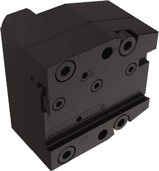Seco - Tool Block Style 150.10-JETI, 25mm Blade Height, 96mm OAL, 85mm OAH, Indexable Cutoff Blade Tool Block - 30mm Shank Width, Through Coolant - USA Tool & Supply