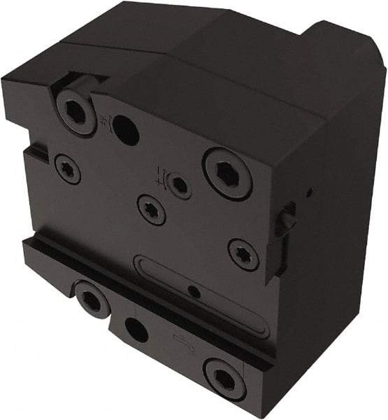 Seco - Tool Block Style 150.10-JETI, 25mm Blade Height, 96mm OAL, 85mm OAH, Indexable Cutoff Blade Tool Block - 30mm Shank Width, Through Coolant - USA Tool & Supply