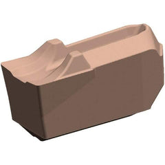 Kennametal - EC-U5 CF Grade KCM35B, 5mm Cutting Width Carbide Cutoff Insert - Neutral Lead Angle, 0.3mm Corner Radius, TiOCN Finish - USA Tool & Supply