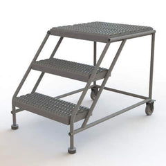 TRI-ARC - Rolling & Wall Mounted Ladders & Platforms Type: Rolling Work Platform Style: Steel Work Platform - USA Tool & Supply