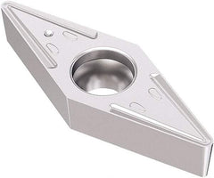 Seco - VBMT331 M3 Grade TK1501 Carbide Turning Insert - Ti(C/N)/Al2O3/Cr Finish, 35° Diamond, 3/8" Inscr Circle, 3/16" Thick, 1/64" Corner Radius - USA Tool & Supply