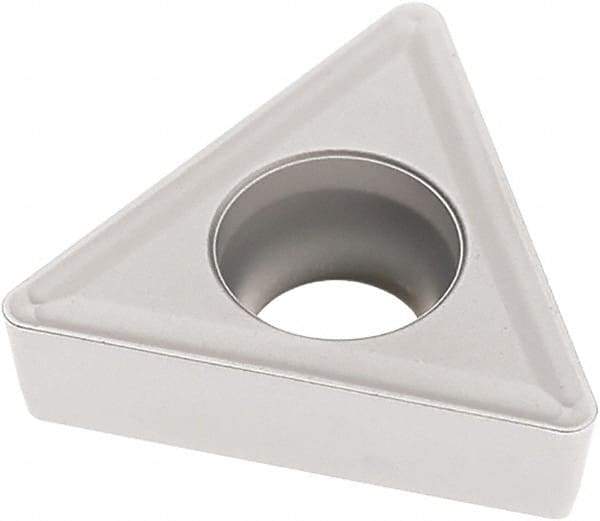 Seco - TCMT32.52 M3 Grade TK0501 Carbide Turning Insert - Ti(C/N)/Al2O3/Cr Finish, 60° Triangle, 3/8" Inscr Circle, 5/32" Thick, 1/32" Corner Radius - USA Tool & Supply
