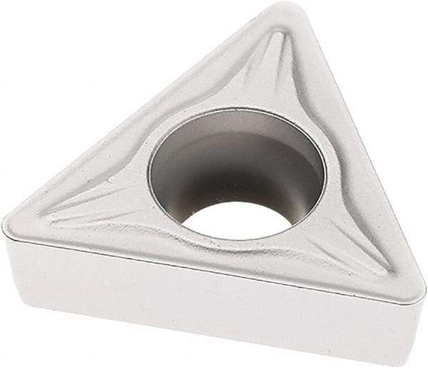 Seco - TCMT32.52 M5 Grade TK1501 Carbide Turning Insert - Ti(C/N)/Al2O3/Cr Finish, 60° Triangle, 3/8" Inscr Circle, 5/32" Thick, 1/32" Corner Radius - USA Tool & Supply
