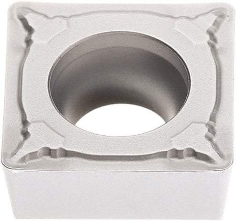 Seco - SCMT32.52 F1 Grade TP3501 Carbide Turning Insert - TiCN/Al2O3 Finish, 90° Square, 3/8" Inscr Circle, 5/32" Thick, 1/32" Corner Radius - USA Tool & Supply