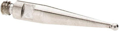 SPI - 1mm Ball Diam, Stainless Steel, Ball Test Indicator Contact Point - 13.7mm Contact Point Length, Use with SPI Integral Series - USA Tool & Supply