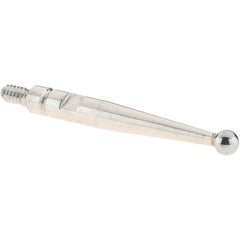 SPI - 2mm Ball Diam, Carbide, Ball Test Indicator Contact Point - 20.8mm Contact Point Length, Use with SPI Integral Series - USA Tool & Supply