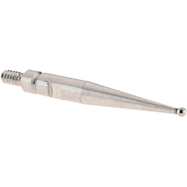 SPI - 1mm Ball Diam, Stainless Steel, Ball Test Indicator Contact Point - 20.8mm Contact Point Length, Use with SPI Integral Series - USA Tool & Supply