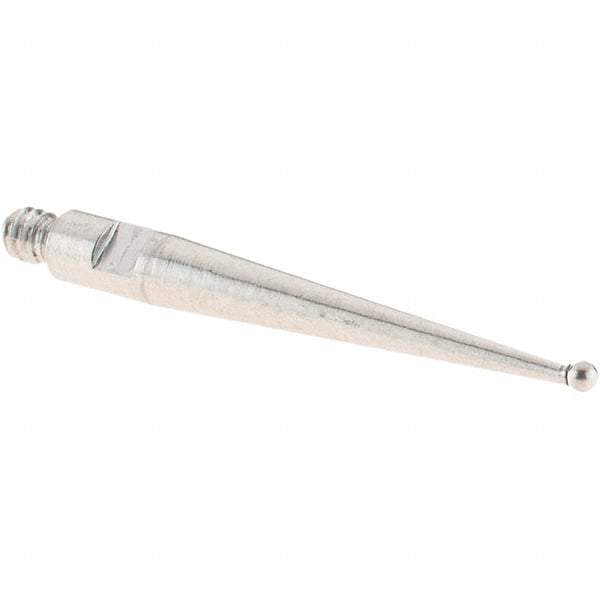SPI - 1mm Ball Diam, Stainless Steel, Ball Test Indicator Contact Point - 20.3mm Contact Point Length, Use with SPI Integral Series - USA Tool & Supply