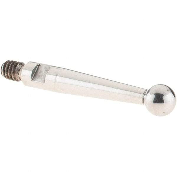 SPI - 3mm Ball Diam, Stainless Steel, Ball Test Indicator Contact Point - 16.8mm Contact Point Length, Use with SPI Integral Series - USA Tool & Supply