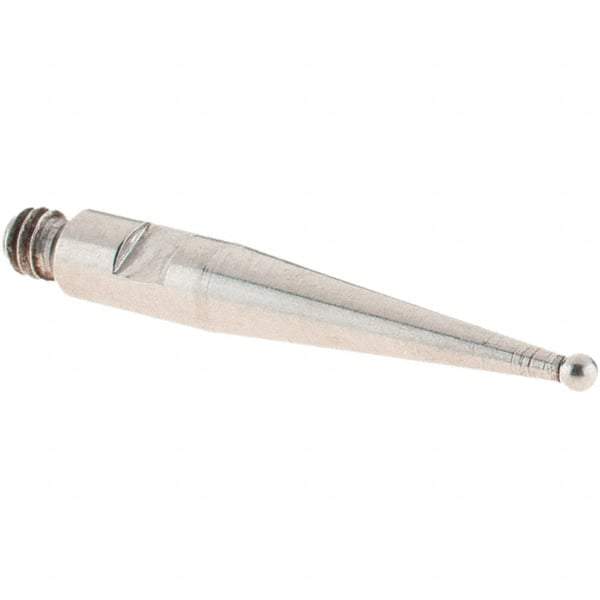 SPI - 1mm Ball Diam, Stainless Steel, Ball Test Indicator Contact Point - 16.8mm Contact Point Length, Use with SPI Integral Series - USA Tool & Supply