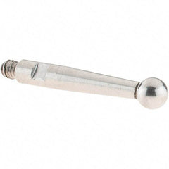 SPI - 3mm Ball Diam, Stainless Steel, Ball Test Indicator Contact Point - 16.3mm Contact Point Length, Use with SPI Integral Series - USA Tool & Supply