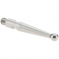 SPI - 2mm Ball Diam, Stainless Steel, Ball Test Indicator Contact Point - 16.3mm Contact Point Length, Use with SPI Integral Series - USA Tool & Supply