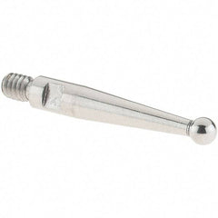 SPI - 2mm Ball Diam, Stainless Steel, Ball Test Indicator Contact Point - 15.5mm Contact Point Length, Use with SPI Integral Series - USA Tool & Supply