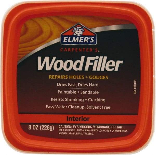 Elmer's - 0.5 Pt Jar Wood Filler - White - USA Tool & Supply