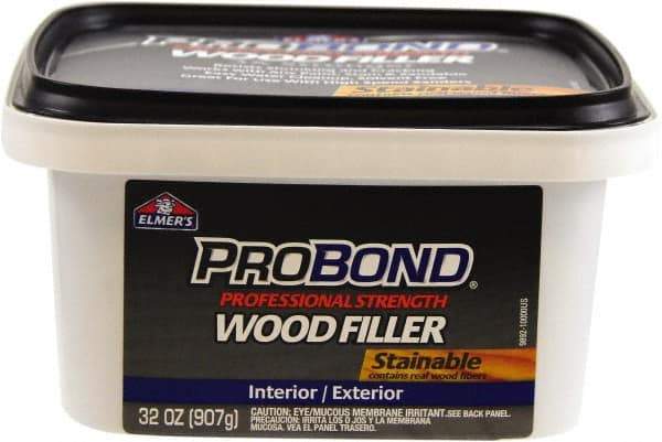 Elmer's - 1 Qt Jar Wood Filler - USA Tool & Supply