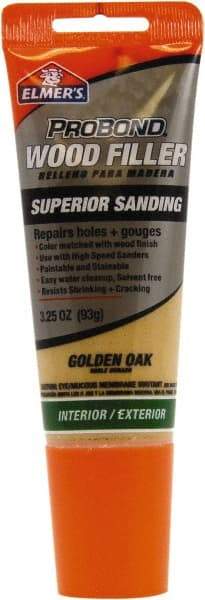 Elmer's - 3.25 oz Tube Wood Filler - Golden Oak - USA Tool & Supply