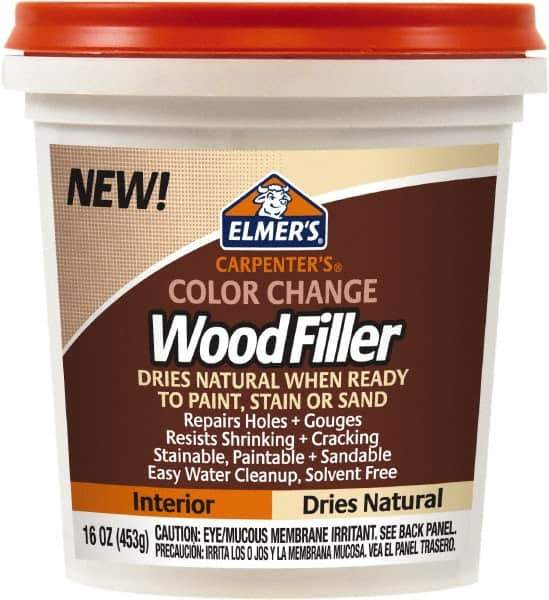 Elmer's - 16 oz Jar Wood Filler - Natural - USA Tool & Supply