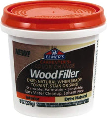 Elmer's - 8 oz Jar Wood Filler - Natural - USA Tool & Supply