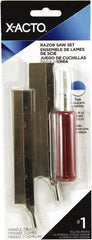 X-ACTO - Stainless Steel Hobby Knife with 2 Blades - #5 Blade, Plastic Handle - USA Tool & Supply