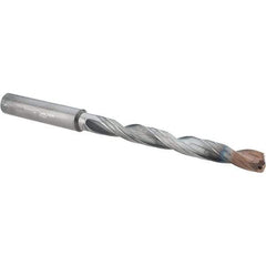 Walter-Titex - 1/4" 140° Solid Carbide Jobber Drill - Double Coating Finish, Right Hand Cut, Spiral Flute, Straight Shank, 106mm OAL, X-treme D Point - USA Tool & Supply
