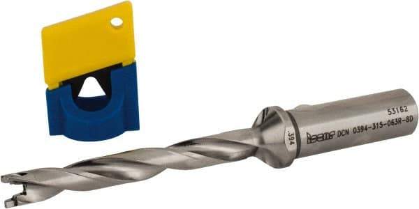 Iscar - 0.394" to 0.429" Diam, 8xD, 3.15" Max Depth, 5/8" Shank Diam, 5.68" OAL, Replaceable-Tip Drill - FCP, ICK, ICK-2M, ICM, ICN, ICP, iCP-2M Insert, 10 Seat Size, 37769882 Toolholder, Series SumoCham - USA Tool & Supply