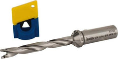 Iscar - 0.394" to 0.429" Diam, 8xD, 3.15" Max Depth, 5/8" Shank Diam, 5.68" OAL, Replaceable-Tip Drill - FCP, ICK, ICK-2M, ICM, ICN, ICP, iCP-2M Insert, 10 Seat Size, 37769882 Toolholder, Series SumoCham - USA Tool & Supply