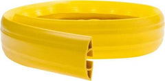 Hubbell Wiring Device-Kellems - 1 Channel, 5 Ft Long, 3/4" Max Compatible Cable Diam, Yellow PVC On Floor Cable Cover - 3-1/4" Overall Width x 27.9mm Overall Height, 30.7mm Channel Width x 3/4" Channel Height - USA Tool & Supply